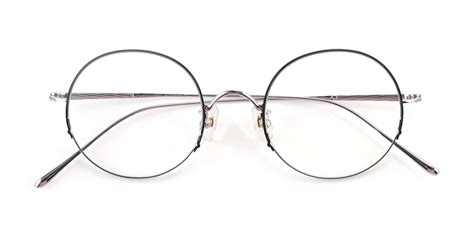 Gold Retro-Vintage Thin Round Blue Light Glasses - SR1552