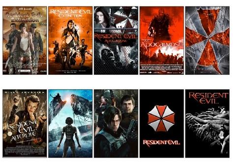 10 pcs/set Resident Evil Series Movie Poster Picture Souvenir ...