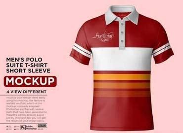 Men's Polo Suite T-Shirt Mockup – GraphicUX