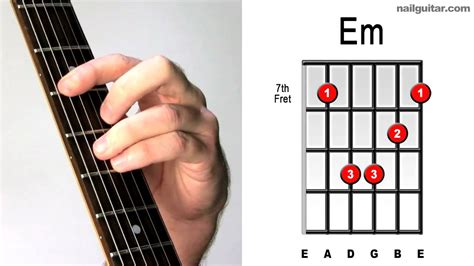 E minor - Quick & Easy Tutorial ♫♬ Guitar Bar Chords Lesson - YouTube