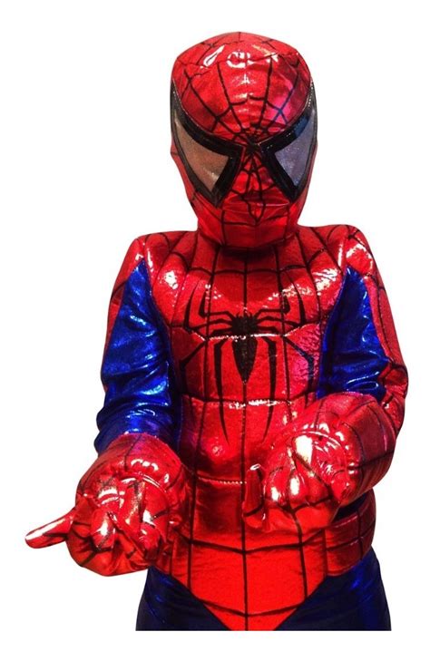 Disfraz Spiderman O Hombre Araña Niño Tallas 2 A 8 Mod. 1 - $ 580.00 en Mercado Libre