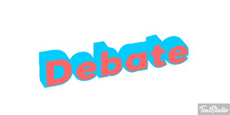 Debate Word Animated GIF Logo Designs