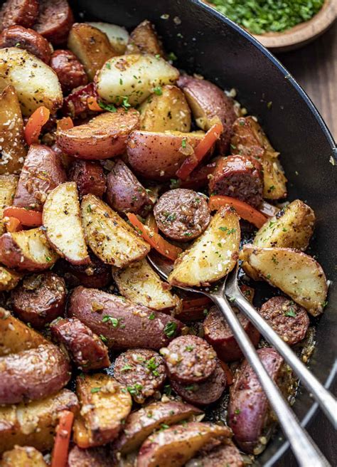 Kielbasa and Potatoes Recipe - I Am Homesteader