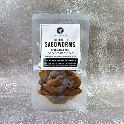 Sago Worms Ready-to-cook in retort pouch, long shelf-life, no ...