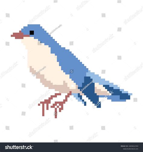 Bird Pixel Art Illustrator Stock Vector (Royalty Free) 2283612743 ...