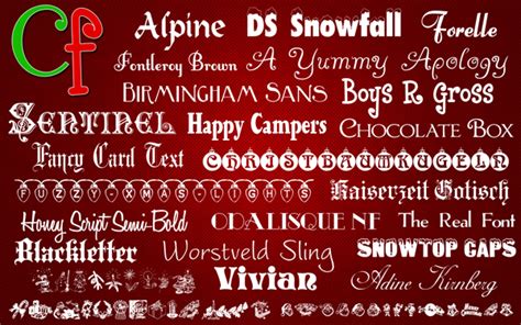 Free Christmas Fonts | MacAppware