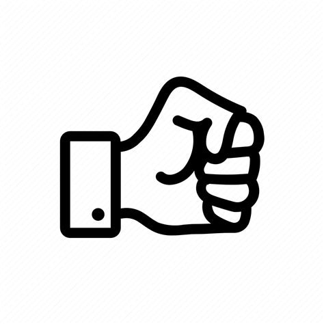 Finger, fist, hand, punch, rock, rock scissors paper icon - Download on Iconfinder