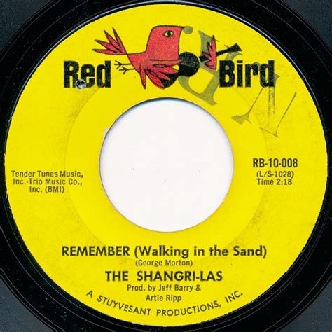 The Shangri-Las – Remember (Walking In The Sand) – Vinyl (Monarch Pressing, 7", 45 RPM + 2 more ...