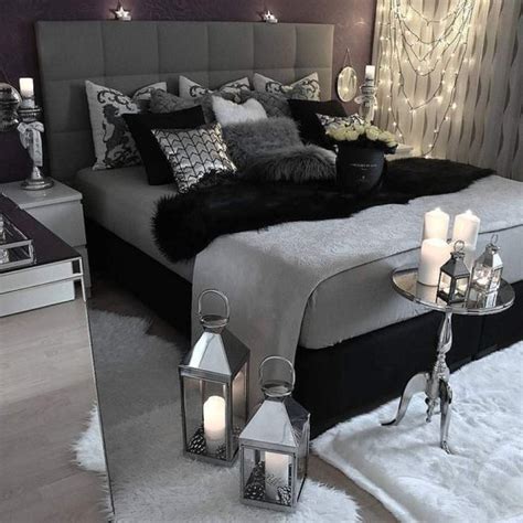 20+30+ Black And Grey Bedroom