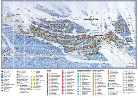 Hotels of Courchevel 1850 ski resort in France