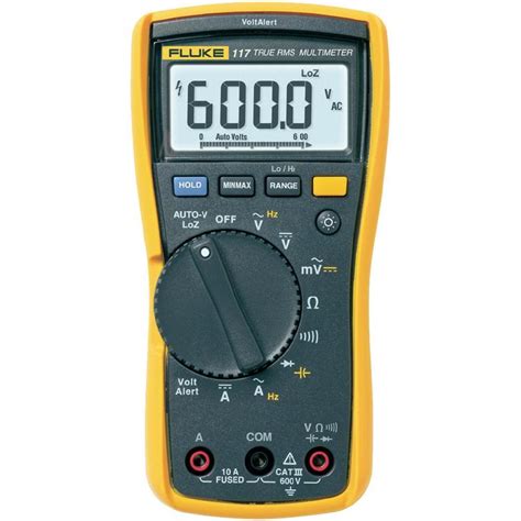 Fluke 117 | FLUKE Digital Multimeter LCD, counts U,I,R,C,f,T,True| 59538