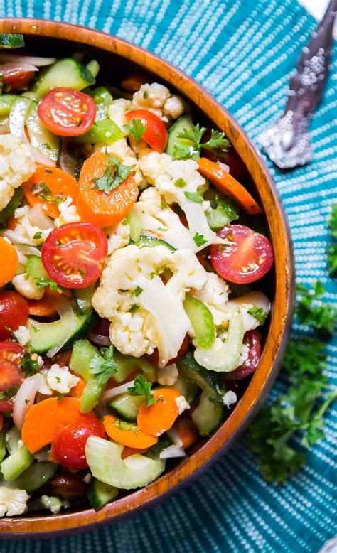 Marinated Vegetable Salad - a healthy, make-ahead salad