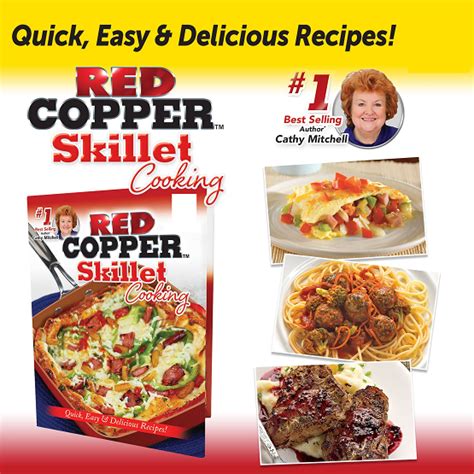 awesome NEW Red Copper Skillet Cooking Quick Easy Delicious Recipes ...