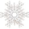 Northlight 15.25" Lighted Snowflake Christmas Window Silhouette ...