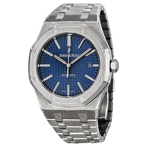 Audemars Piguet Royal Oak Blue Dial Stainless Steel Men's Watch 15400ST ...