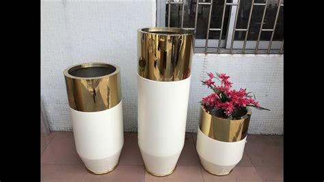 Morden Decorative Large Metal Gold Metal Flower Vase - Buy Modern Stainless Steel Vases ...
