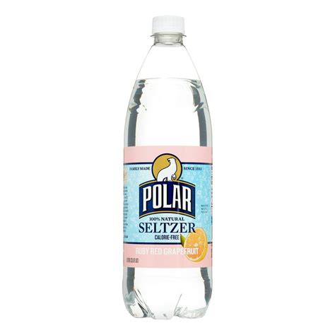 Polar Seltzer Water, Ruby Red Grapefruit, 33.8 Fl Oz, 12 Count ...