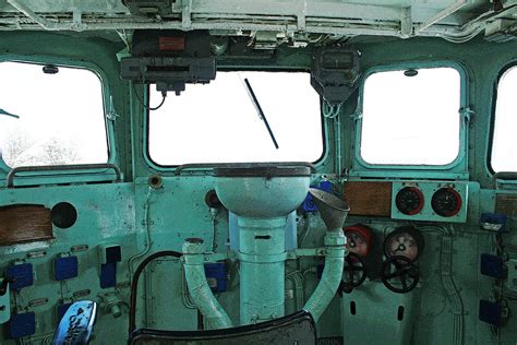 Ship's Wheelhouse Interior Free Stock Photo - Public Domain Pictures