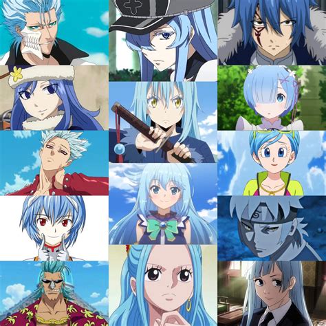 Female Anime Characters With Blue Hair