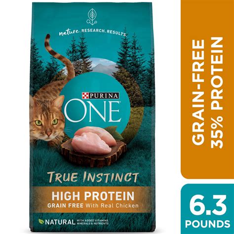 Purina ONE Natural, High Protein, Grain Free Dry Cat Food, True ...