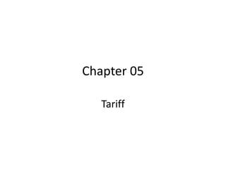 tariff and its types | PPT