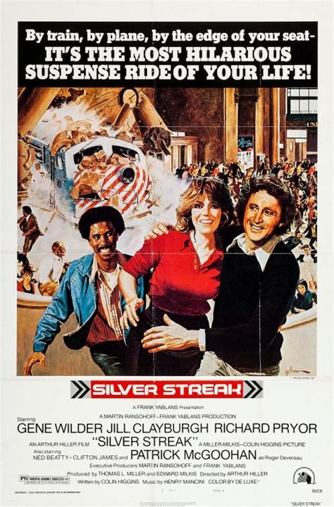 Silver Streak (1976), starring Gene Wilder, Jill Clayburgh, Richard Pryor, and Patrick McGoohan ...