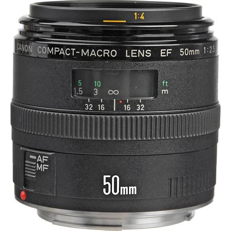 Canon EF 50mm f/2.5 Compact Macro Lens 2537A003 B&H Photo Video