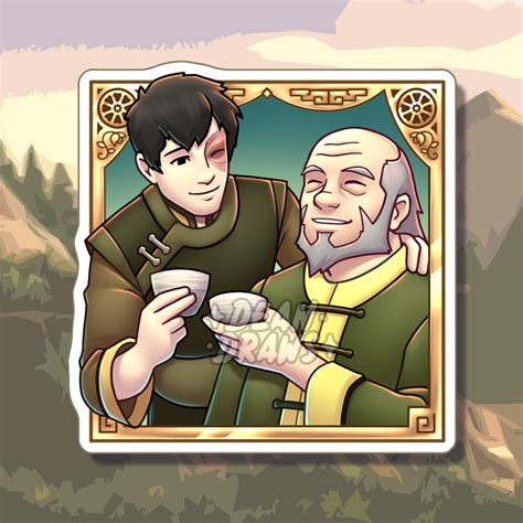 Iroh and Zuko Sticker | Dean Draws Art