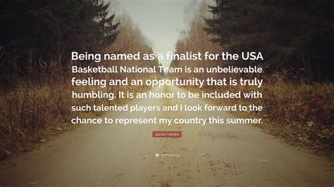 James Harden Quote: “Being named as a finalist for the USA Basketball ...