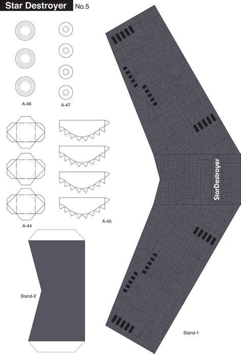 Star Destroyer (Sheet 5/5) SF Paper Craft