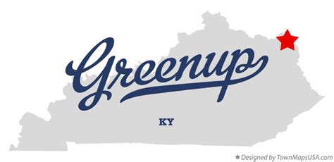 Map of Greenup, KY, Kentucky