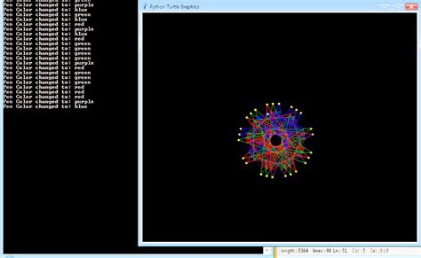 5-line Star Python Turtle Demo - YouTube