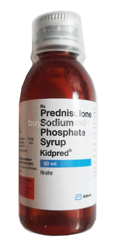 Buy Prednisolone 60ml Syrup (Kidpred) Best Price Online