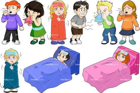 Child Sick Clipart