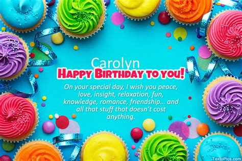 Happy Birthday Carolyn pictures congratulations.