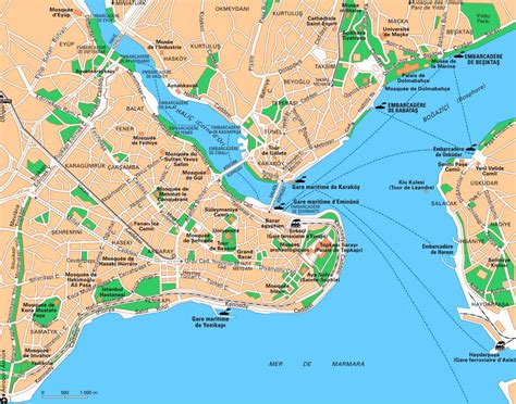 Map of Istanbul boroughs / districts and neighborhoods