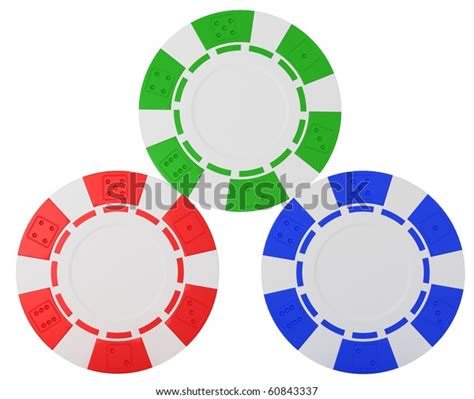 Casino Roulette Chips Over White Textured Stock Illustration 60843337