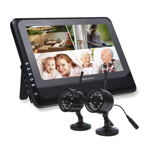 Clearance! 7'' LCD Wireless Baby Monitor With 2 Cameras Digital Video Camera Eletronica 2.4G ...