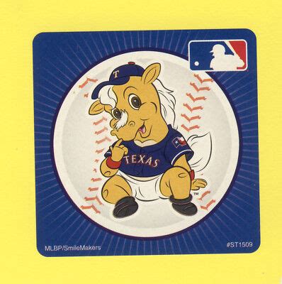 10 Texas Rangers Mascot - Large Stickers - Major League Baseball | eBay