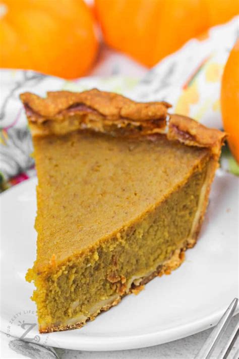 Pumpkin Pie From Fresh Pumpkin (Easy Recipe!) - Our Zesty Life