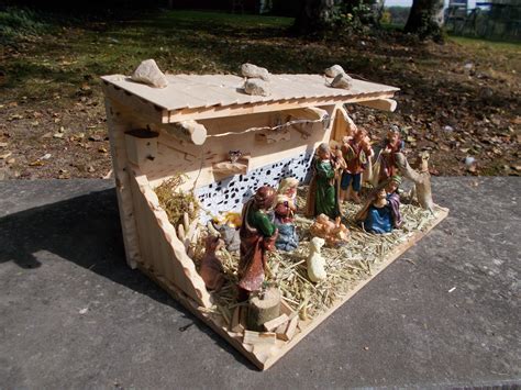 Handmade Christmas Nativity Scene in Wood: Nativity Set F5 | Etsy