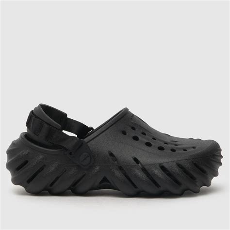 Mens Black Crocs Echo Clog Sandals | schuh