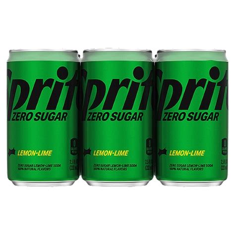 Sprite Zero Sugar Cans, 7.5 fl oz, 6 Pack - The Fresh Grocer