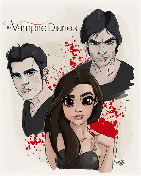 Here’s the fan art of the day… The Vampire Diaries | Serier | Pinterest ...