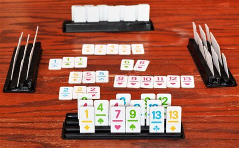 Set of Tiles in Rummy Game Rack Stock Image - Image of equipment, desk: 39119705