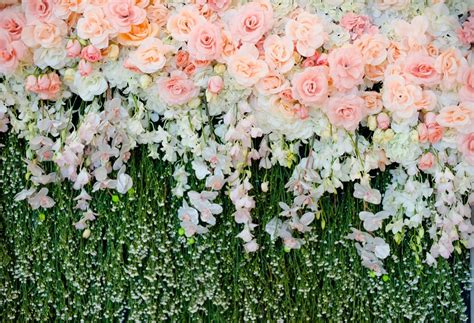 HUAYI Beautiful Flowers Backgrounds Wedding Photo Backdrop Fabric ...