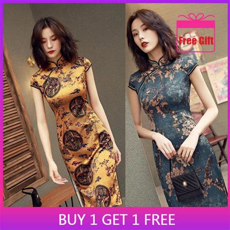 EVIL (Secret packaging) Cheongsam for Women Dress Chinese New Year Clothes 2023 Fashion Dinner ...