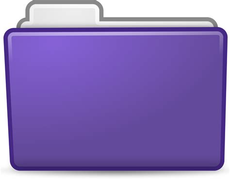 Icon Big Image Png - Purple Folder Clipart Transparent Png - Full Size ...