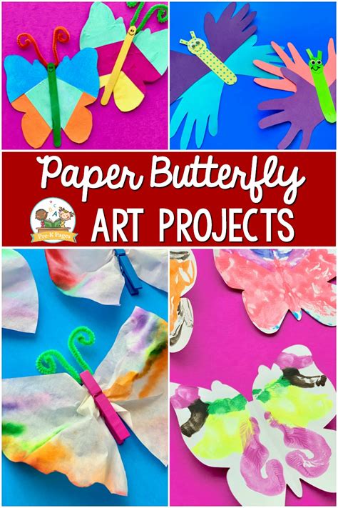 Easy Paper Butterfly Art Projects for Preschoolers - Pre-K Pages