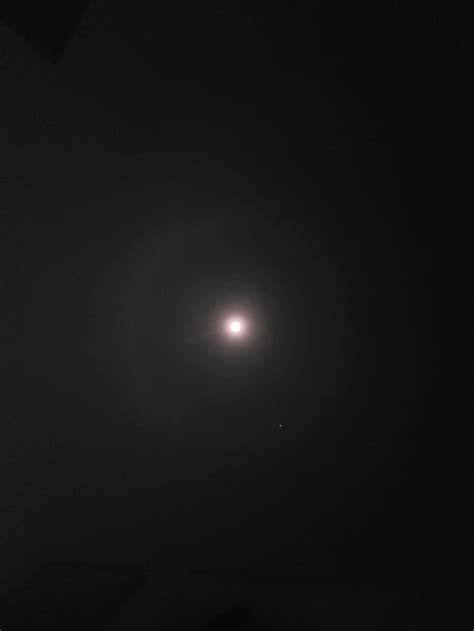 Lunar halo(big circle around moon) : r/jaipur